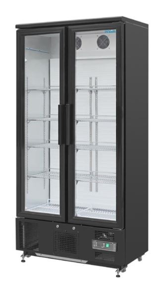 Polar GJ449-A G-Series Upright Back Bar Cooler with Hinged Doors 490Ltr
