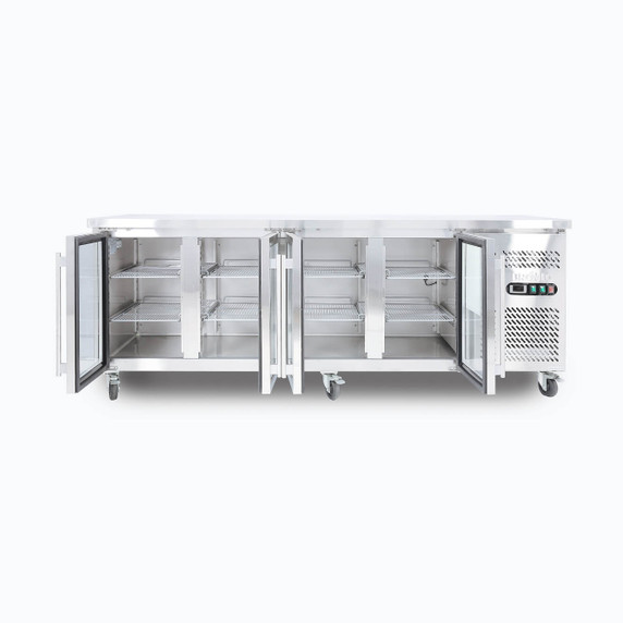 Bromic Under Bench Display Fridge - 553L - 4 Doors - Glass Bromic Under Bench Display Fridge - 553L - 4 Doors - Glass