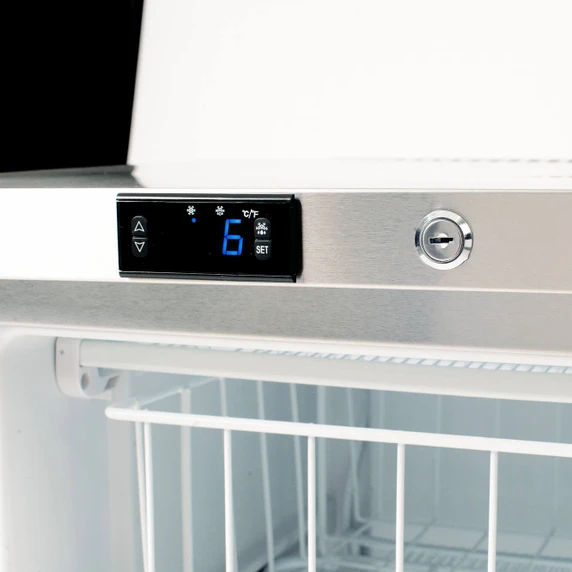 Bromic UBF0140SD-NR 1 Door Stainless Steel Underbench Storage Freezer 115L