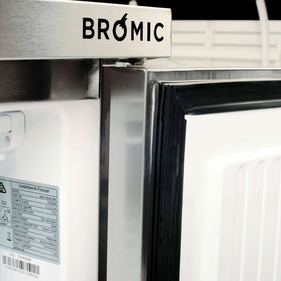 Bromic UBF0140SD-NR 1 Door Stainless Steel Underbench Storage Freezer 115L