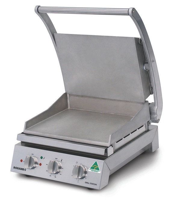 Roband GSA610S 6-Sandwich Smooth Plate Grill Station | Made in Australia