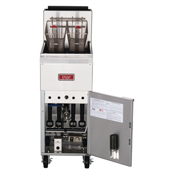 GH111-N Thor Natural Gas Freestanding Single Pan Double Basket 25.25Ltr GH111-N Thor Natural Gas Freestanding Single Pan Double Basket 25.25Ltr