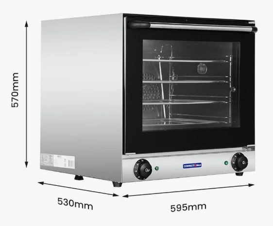 ConvectMax YXD-1AE Commercial Compact Electric Convection Oven – 4 Tray Capacity