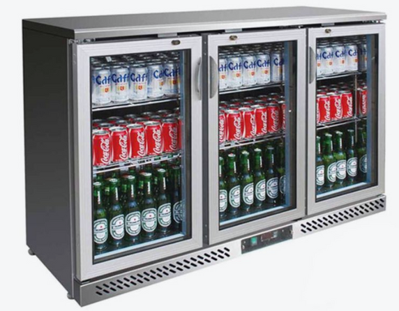 SC316SG Three Door Stainless Steel Bar Cooler SC316SG Three Door Stainless Steel Bar Cooler