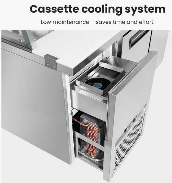 Thermaster two large door DELUXE Sandwich Bar - SCB/18