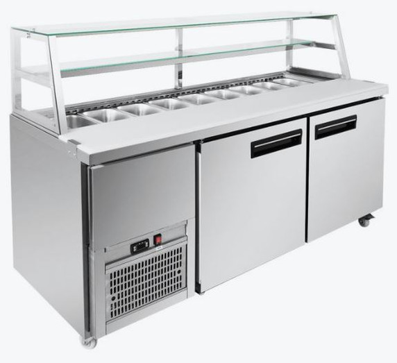 Thermaster two large door DELUXE Sandwich Bar - SCB/18
