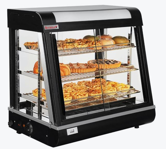 Benchstar PW-RT/660/TGE Commercial Glass Pie Warmer & Hot Food Display (660mm Wide)