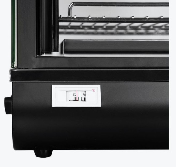 Benchstar PW-RT/660/TGE Commercial Glass Pie Warmer & Hot Food Display (660mm Wide)