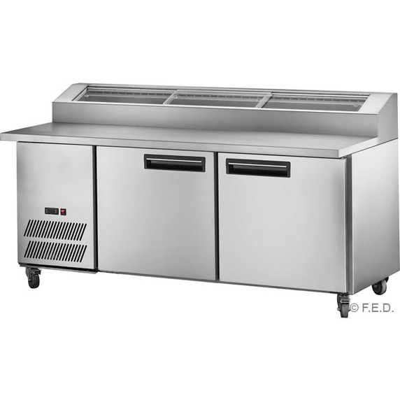 PPB/15 Two Door DELUXE Pizza Prep Bench 1480mm W x 810 D x 1050 H PPB/15 Two Door DELUXE Pizza Prep Bench 1480mm W x 810 D x 1050 H