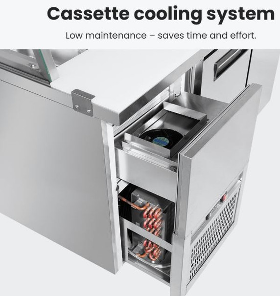 Thermaster two door Deluxe Sandwich Bar - SCB/15