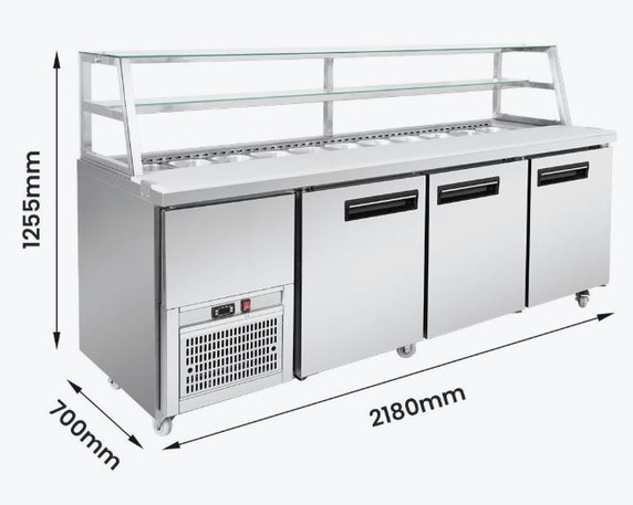 Thermaster three door DELUXE Sandwich Bar - SCB/21