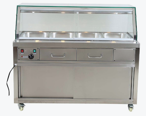 Heated Bain Marie Food Display - PG150FE-YG Heated Bain Marie Food Display - PG150FE-YG