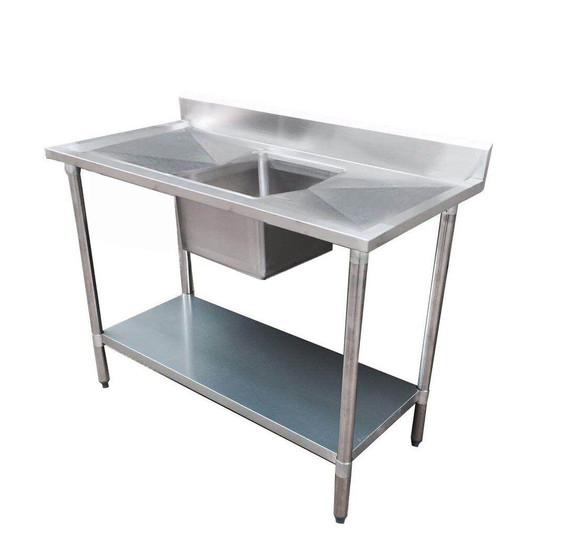 Modular System Single Sink Bench Centre 1800x700x900mm - 1800-7-SSBC