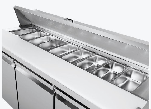 Thermaster three large door Sandwich Bar - SLB180