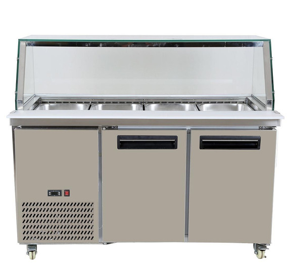 PG150FA-YG Cold Salad & Noodle Bar 4x1/1 GN Pans 1460mm Width PG150FA-YG Cold Salad & Noodle Bar 4x1/1 GN Pans 1460mm Width