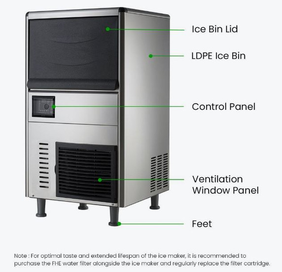 Blizzard SN-128F 120kg Air-Cooled Commercial Granular Ice Maker