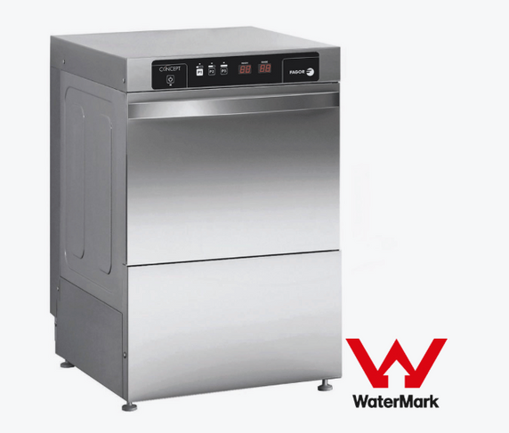 Fagor EVO-CONCEPT glass washer with drain pump and detergent & rinse dispenser cold rinse CO-402BDD Fagor EVO-CONCEPT glass washer with drain pump and detergent & rinse dispenser cold rinse CO-402BDD