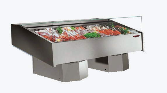 Multiplexable Serve-over Refrigerated Fish Open Display - FSG2000