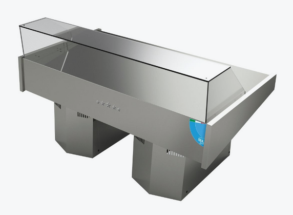Multiplexable Serve-over Refrigerated Fish Open Display Multiplexable Serve-over Refrigerated Fish Open Display
