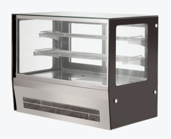 Bonvue GN-900RT Countertop Square Glass Cold Food Display (93L)