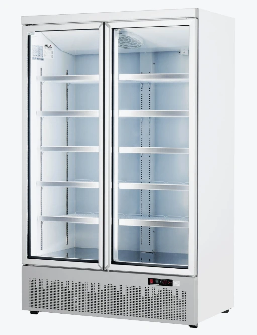 Thermaster LG-1000GBM Full Size Double Glass Door Commercial Supermarket Display Fridge (1081L)