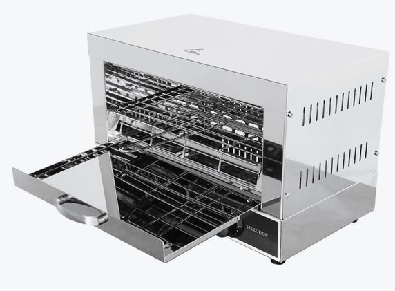 Benchstar Single infrared quartz element salamander griller toaster and timer - QT-1
