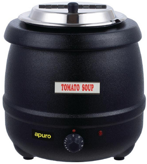 Apuro L715-A Black Soup Kettle 10Ltr Apuro L715-A Black Soup Kettle 10Ltr