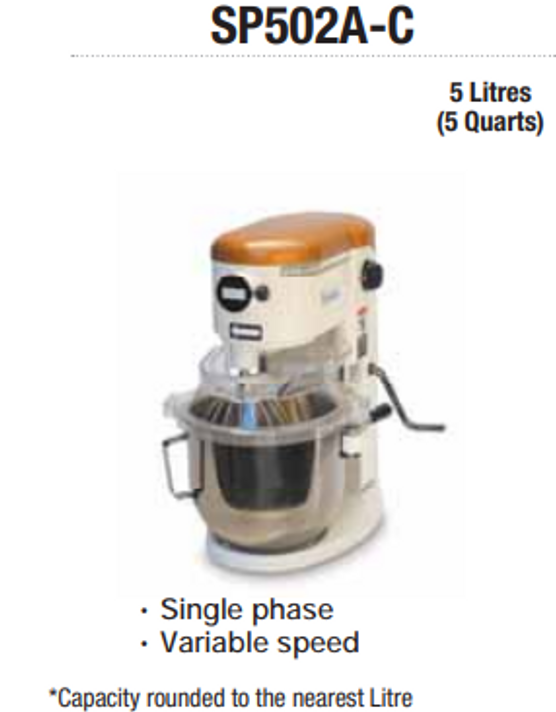 Robot Coupe Bakermix Planetary Mixer SP5-S Robot Coupe Bakermix Planetary Mixer SP5-S