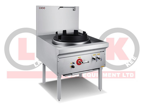 LKK LKK-1B17 1 Burner 17" Ring Waterless Gas Wok Table - Duckbill Burner 