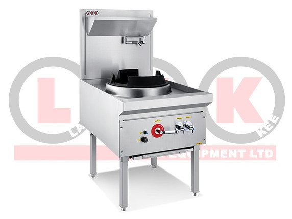 LKK-1BC 1 Burner Waterless Gas Wok Table Chimney