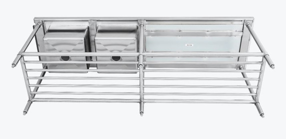Modular Systems DSBD7-2400L/A Left Inlet Double Sink Dishwasher Bench (2400mm)