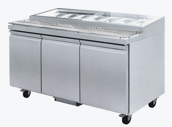 Thermaster Three door DELUXE Pizza Prep Bench - PWB200 Thermaster Three door DELUXE Pizza Prep Bench - PWB200
