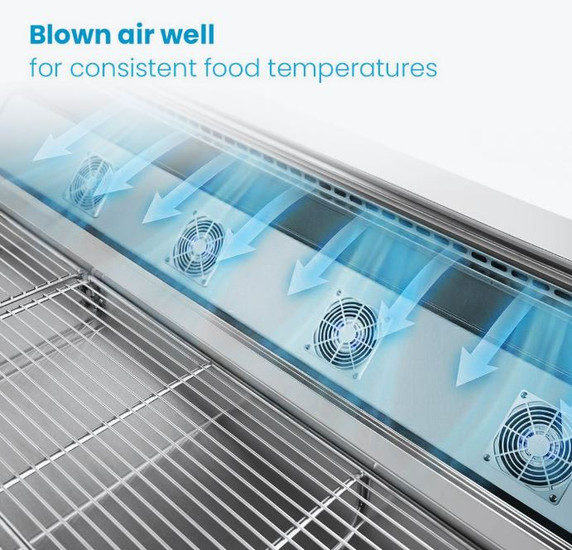 Thermaster Three door DELUXE Pizza Prep Bench - PWB200