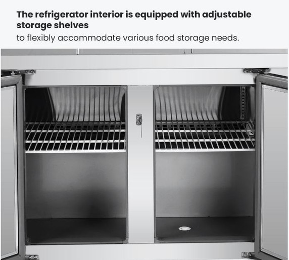 Thermaster Three door DELUXE Pizza Prep Bench - PWB200