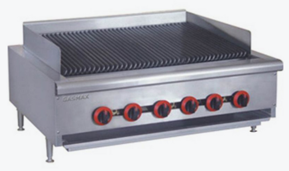 QR-36E Natural Gas 6 Burner Char Grill Top QR-36E Natural Gas 6 Burner Char Grill Top