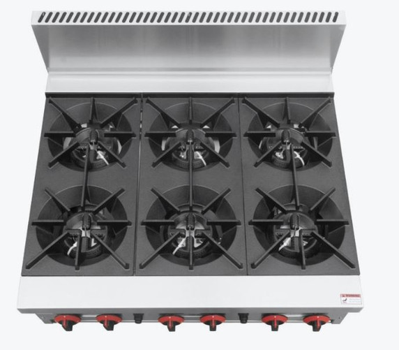 Gasmax Gas 6 Burner Cook Top RB-6ELPG