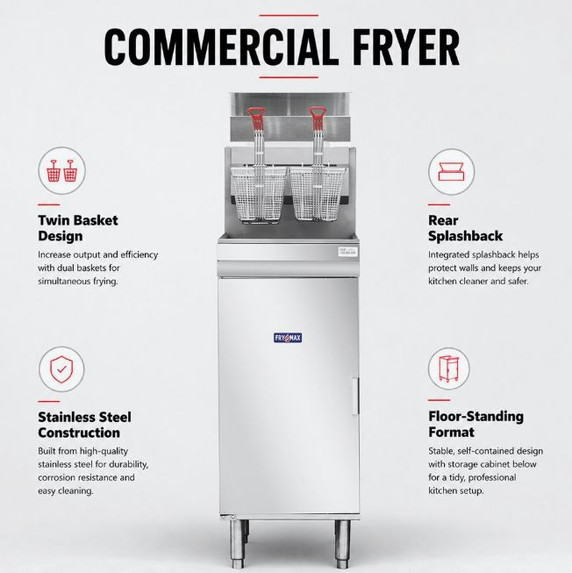 GasMax Superfast LPG Gas Tube Fryer - RC300ELPG
