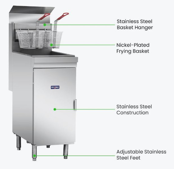 GasMax Superfast Natural Gas Tube Fryer - RC400E