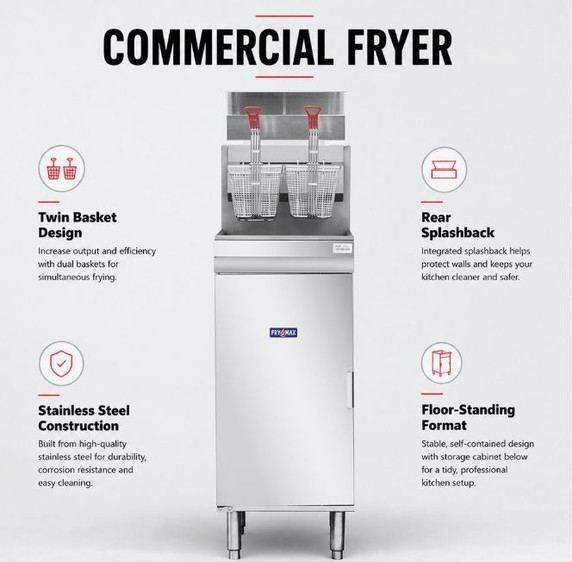 GasMax Superfast LPG Gas Tube Fryer - RC400ELPG