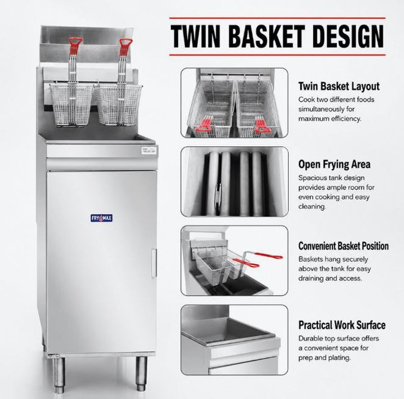 GasMax Superfast LPG Gas Tube Fryer - RC400ELPG