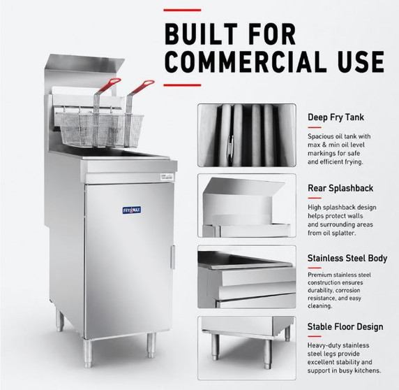 GasMax Superfast LPG Gas Tube Fryer - RC400ELPG