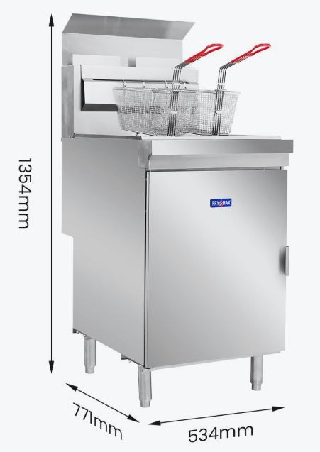 RC400TE - Superfast Natural Gas Tube Twin Vat Fryer