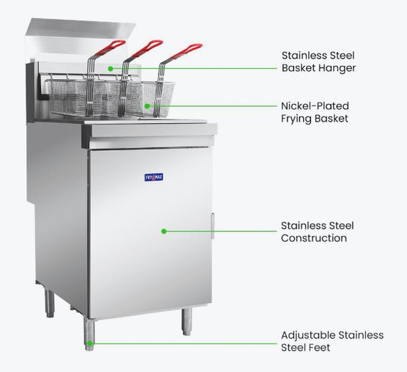 GasMax Superfast LPG Gas Tube Fryer - RC500ELPG