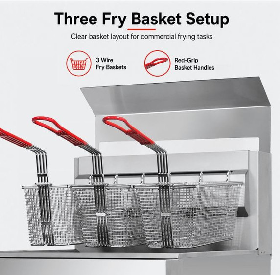 GasMax Superfast LPG Gas Tube Fryer - RC500ELPG
