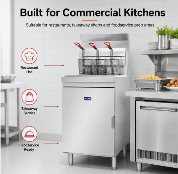 GasMax Superfast LPG Gas Tube Fryer - RC500ELPG