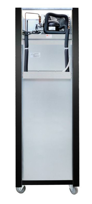 Single Glass Door Upright Fridge Black Stainless Steel - SUCG500B