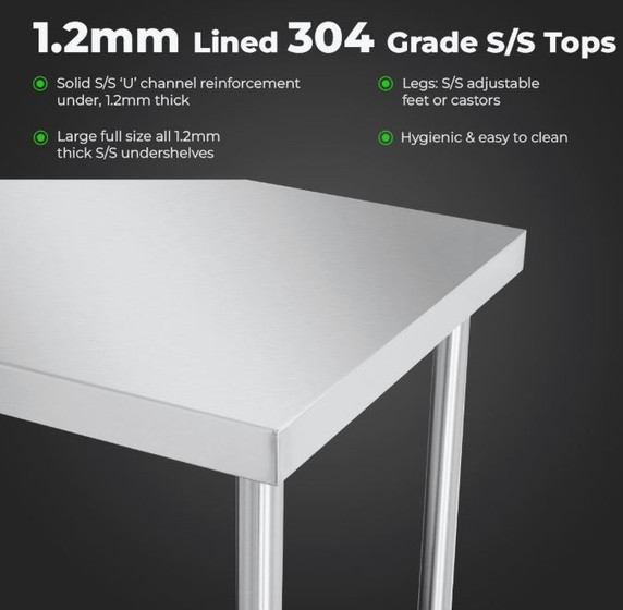 Modular System Stainless Steel Workbench - WB7-1200/A