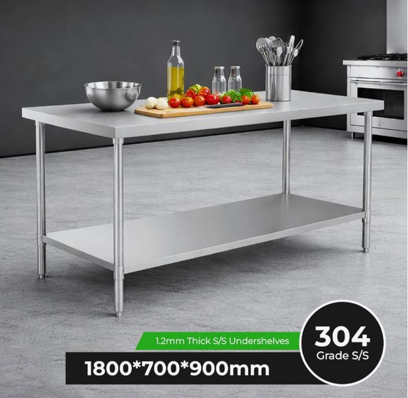 WB7-1800/A Stainless Steel Workbench