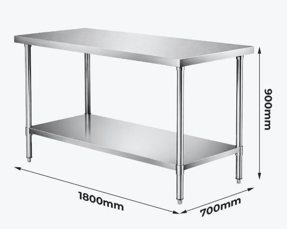 WB7-1800/A Stainless Steel Workbench