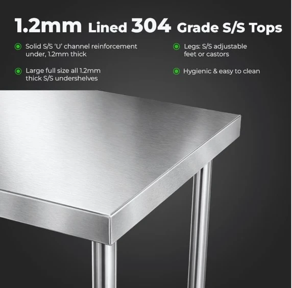 WB7-1800/A Stainless Steel Workbench